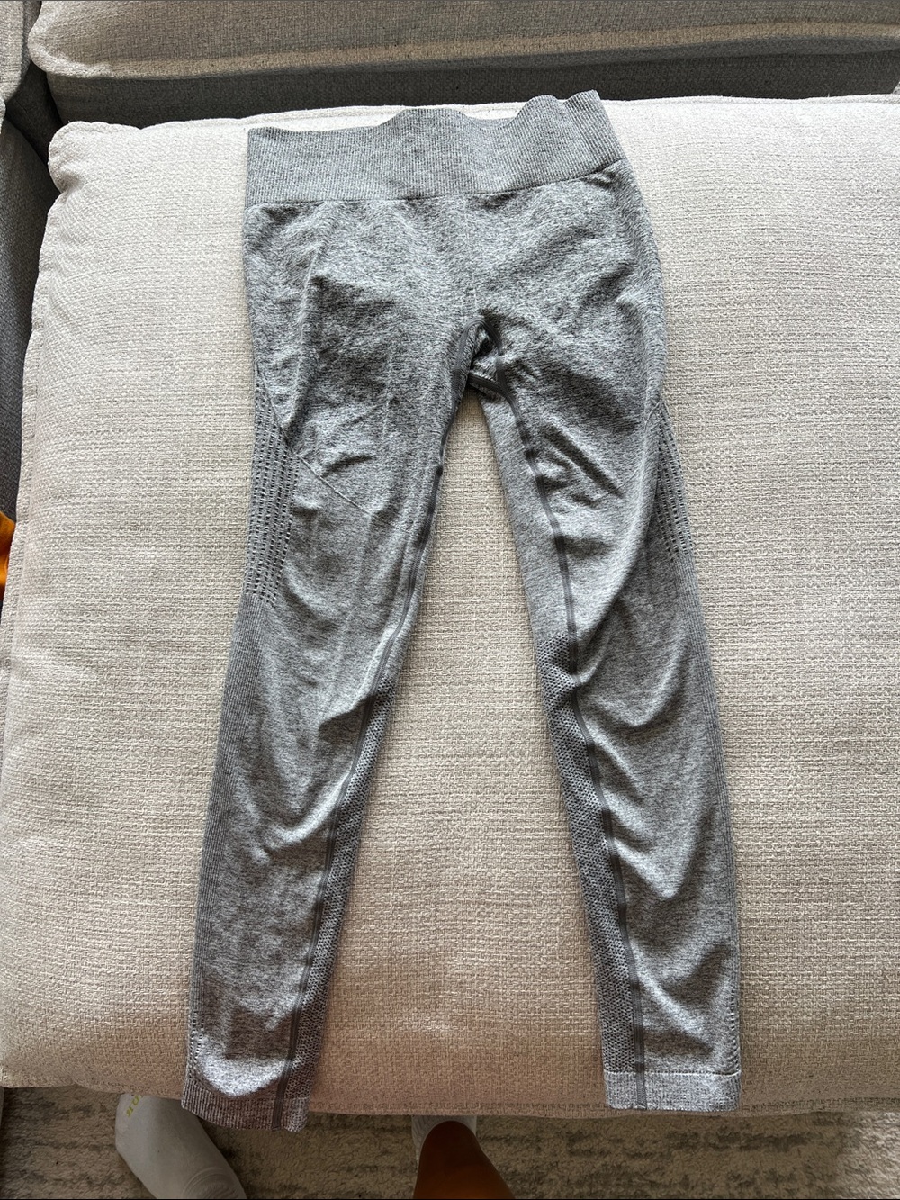 Women Gray Seamless Active Leggings
